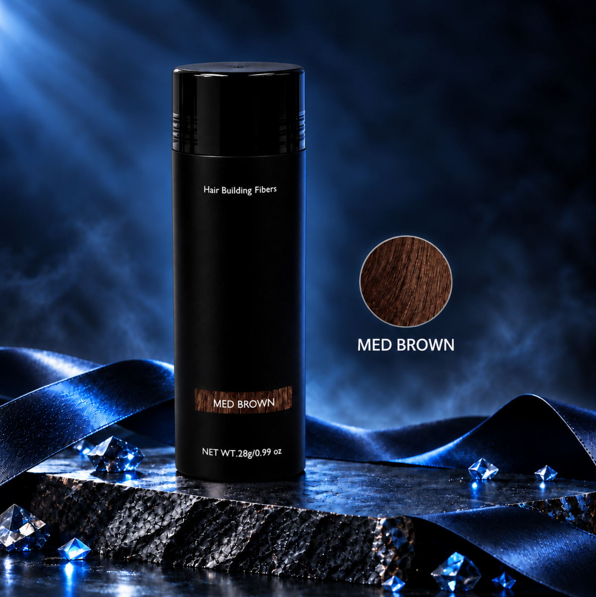 Defined Looks Keratin Hair Fibers in Med Brown
