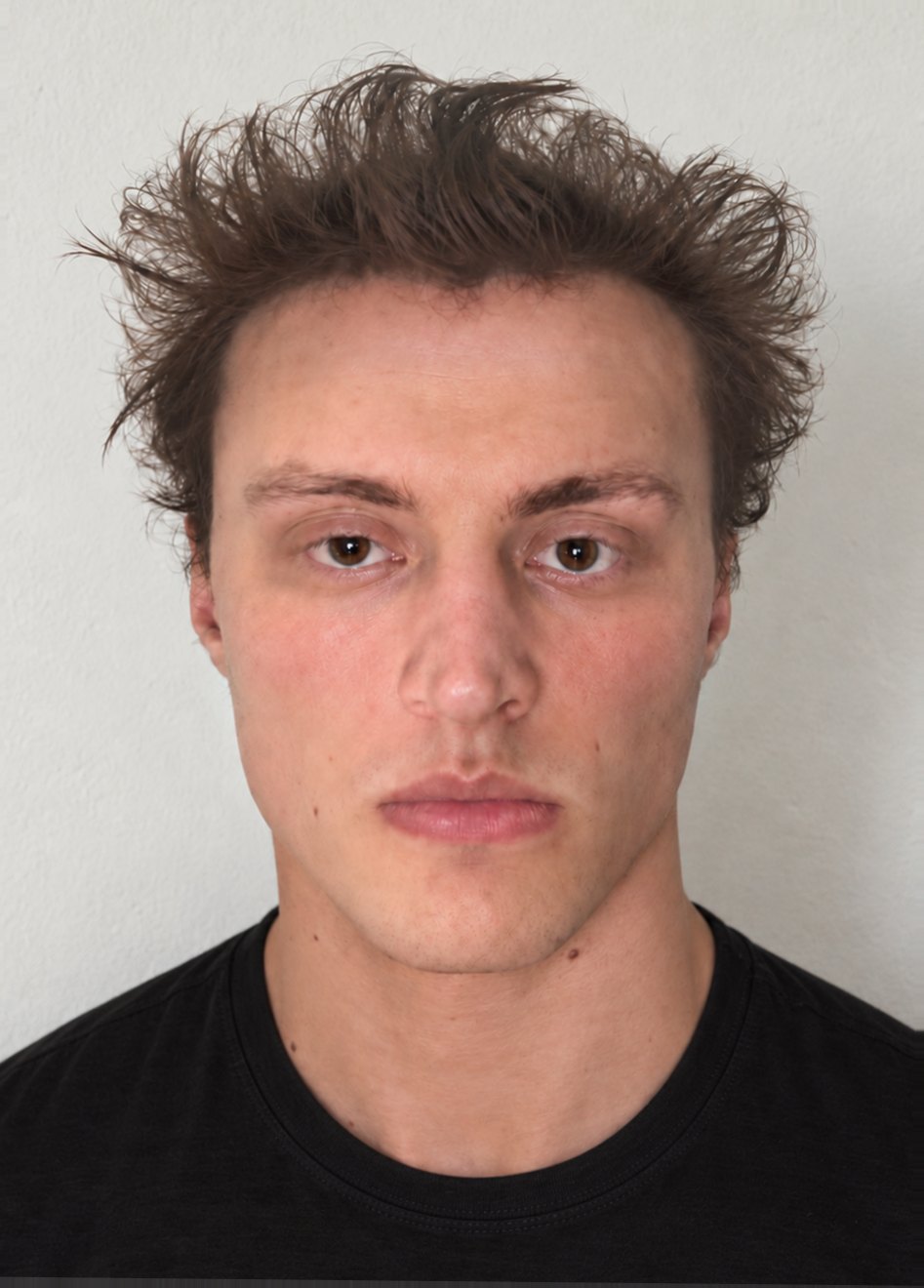 Face with only Stealth Tinted Moisturizer