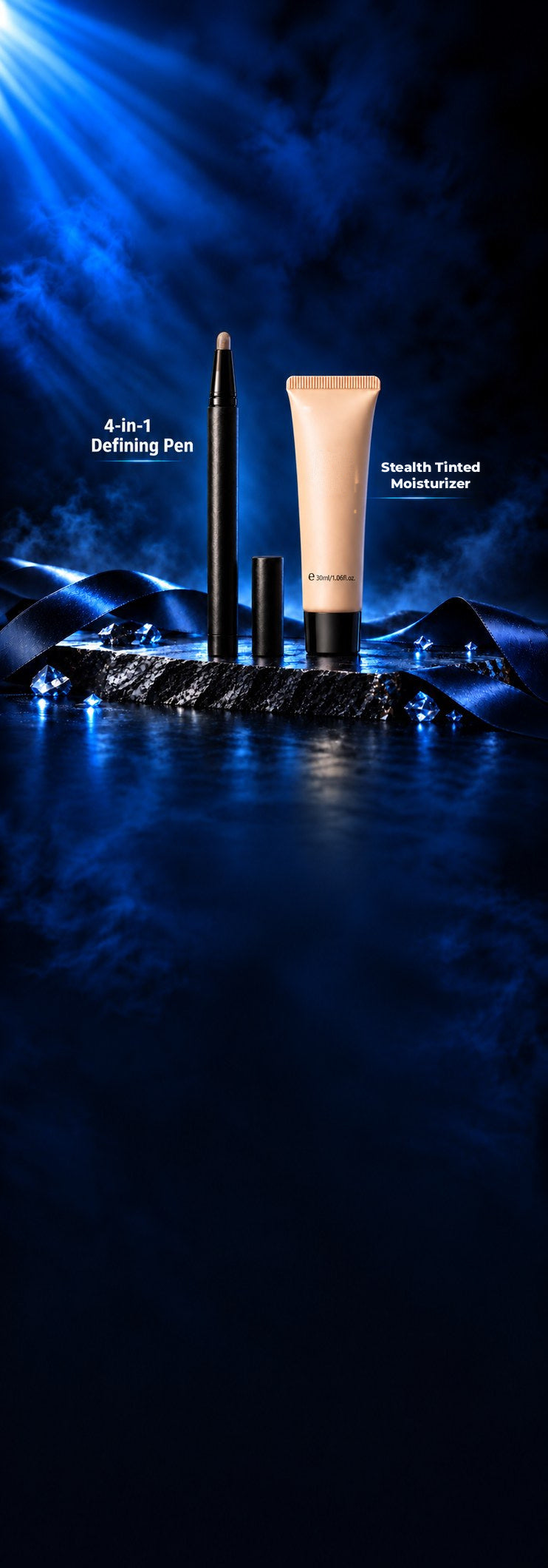 Face Kit: 4-in-1 Defining Pen and Stealth Tinted Moisturizer